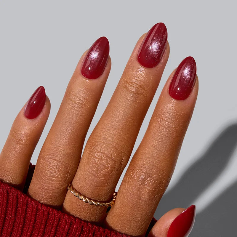 Christmas Collection Short Almond Nails